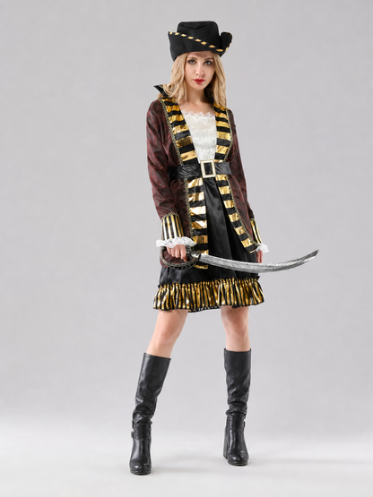 Pirate Costume with Hat and Belt