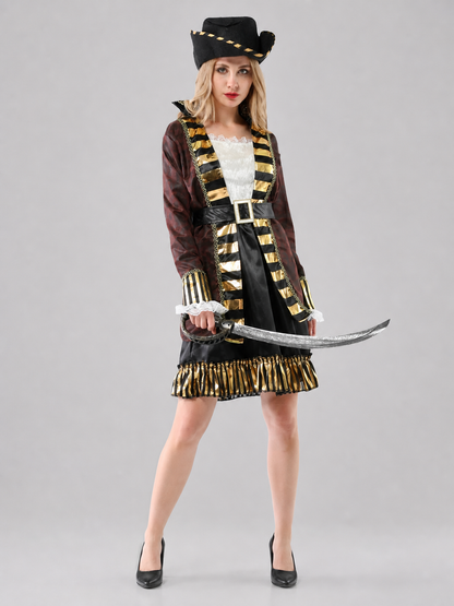 Pirate Costume with Hat and Belt