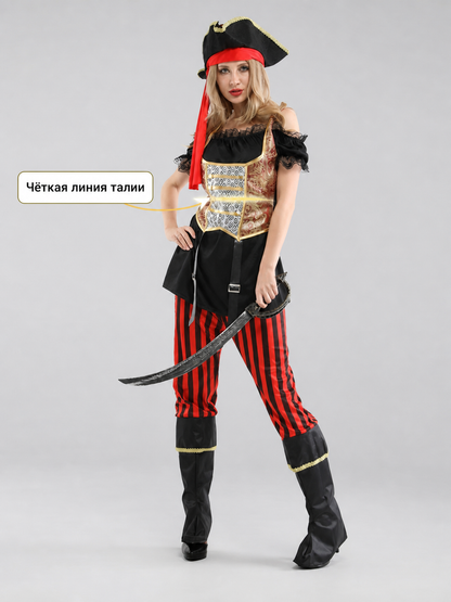 Pirate Costume with Hat for Halloween