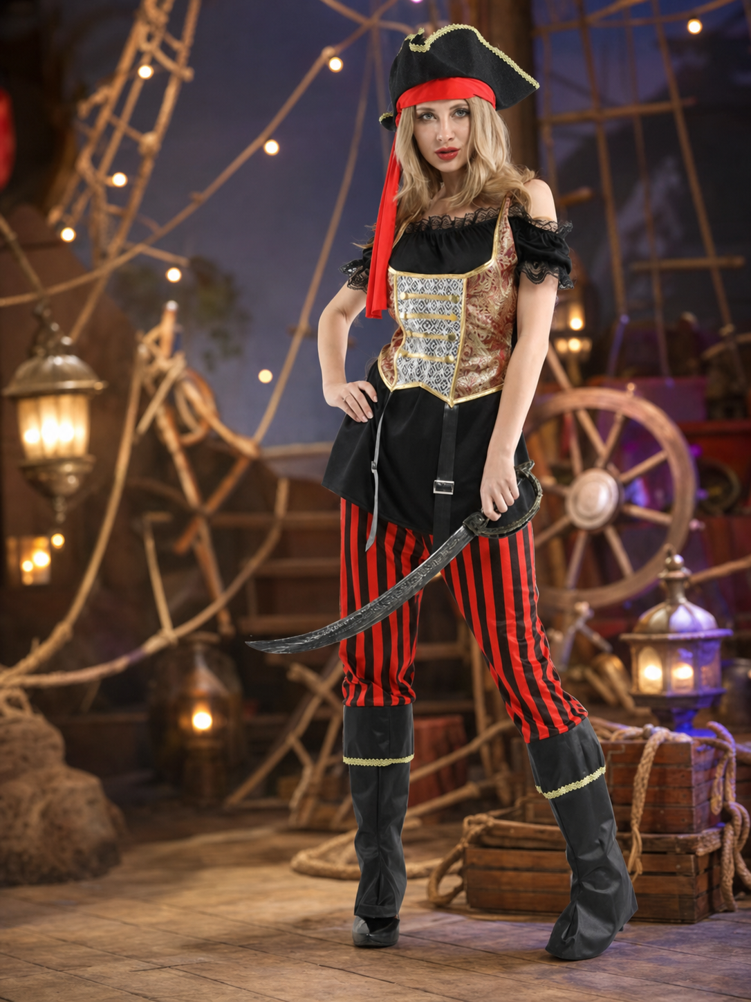 Pirate Costume with Hat for Halloween