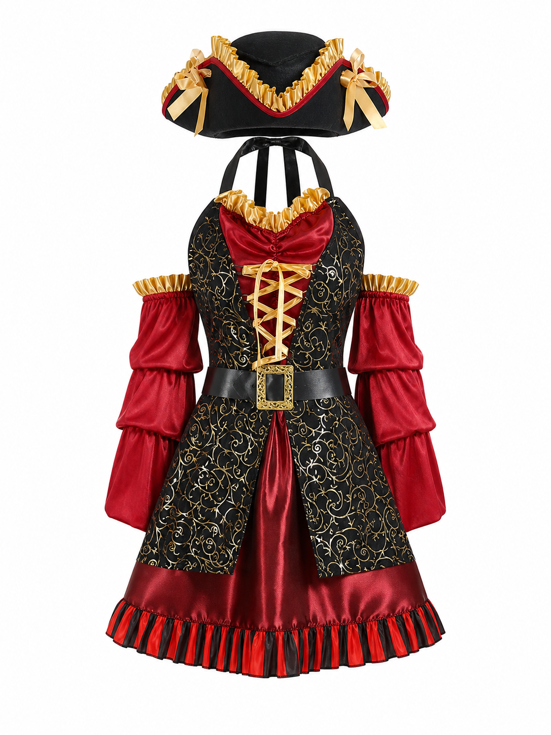Pirate Costume with Hat and Belt