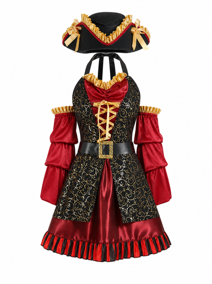 Pirate Costume with Hat and Belt