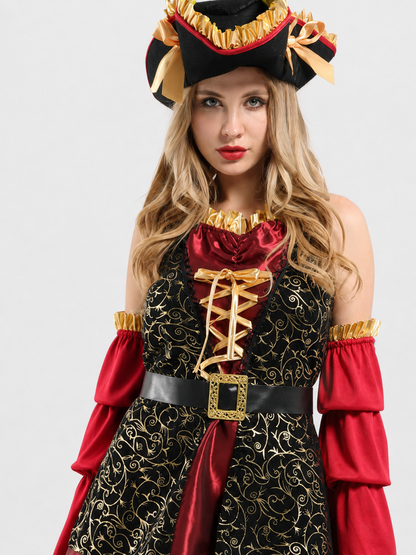 Pirate Costume with Hat and Belt