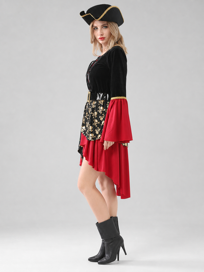 Pirate Costume with Dress, Hat, and Belt