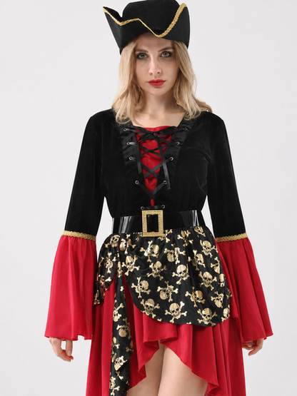 Pirate Costume with Dress, Hat, and Belt