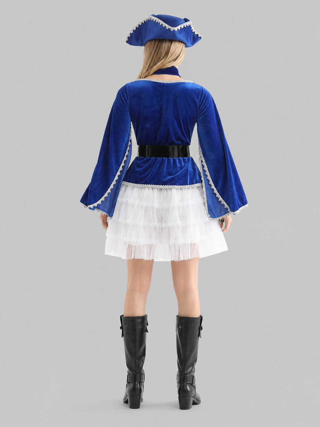 Halloween Pirate Costume with Hat and Skirt