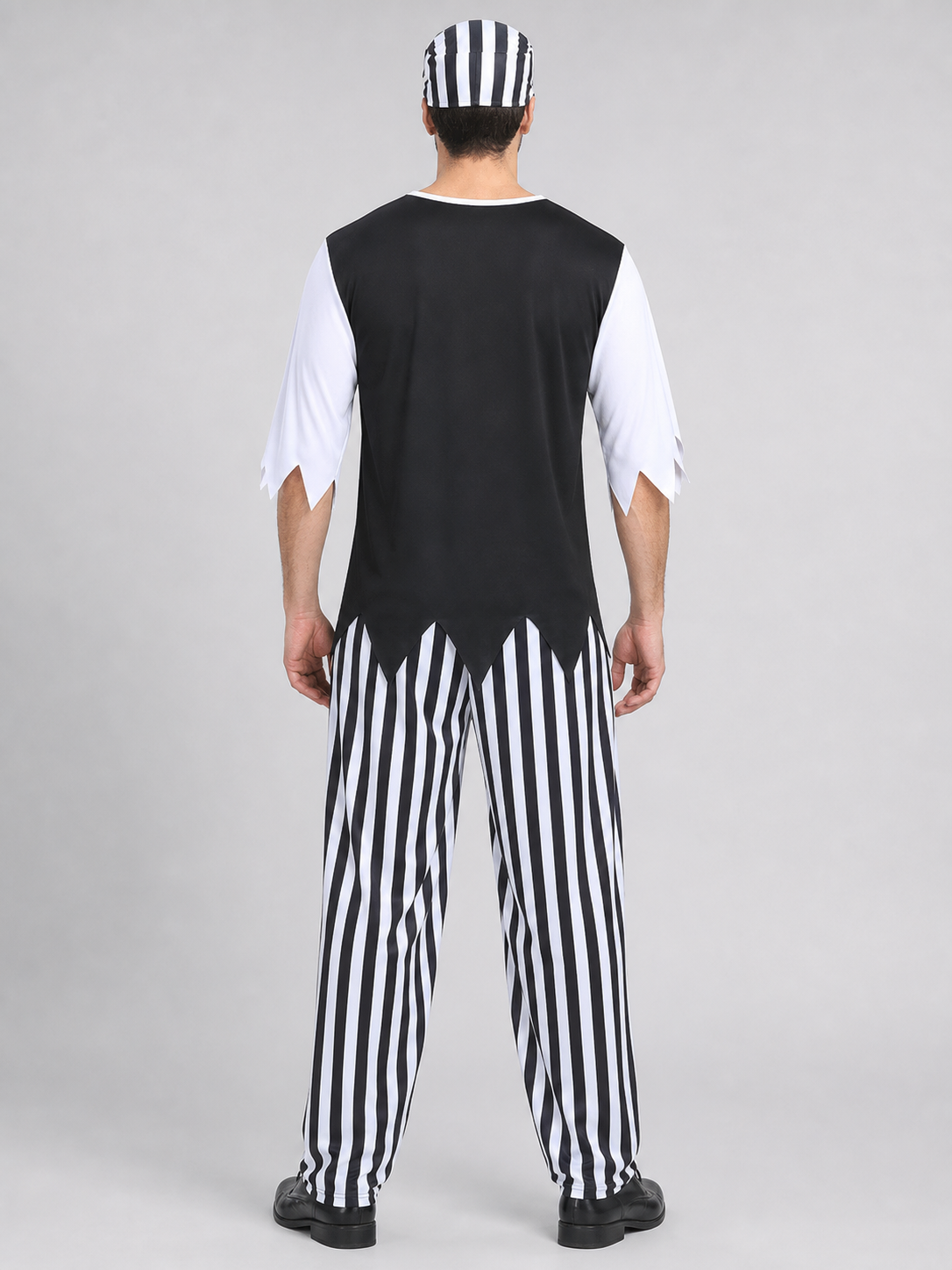 Pirate Costume with Bandana and Striped Pants