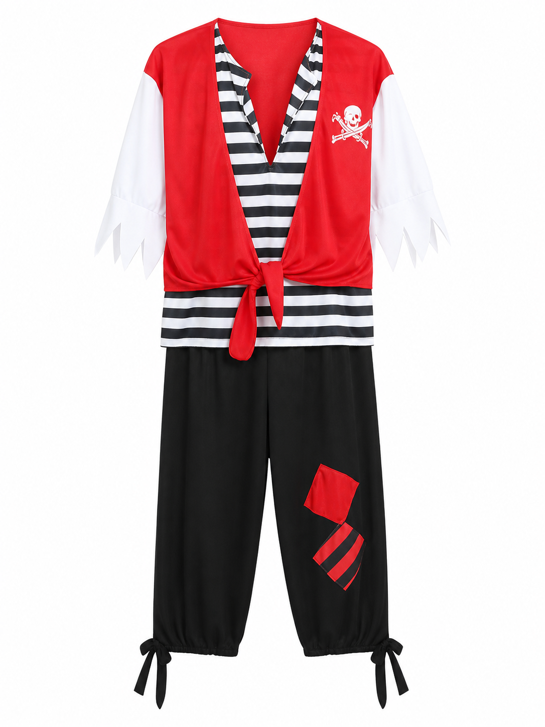 Pirate Costume with Vest and Eye Patch