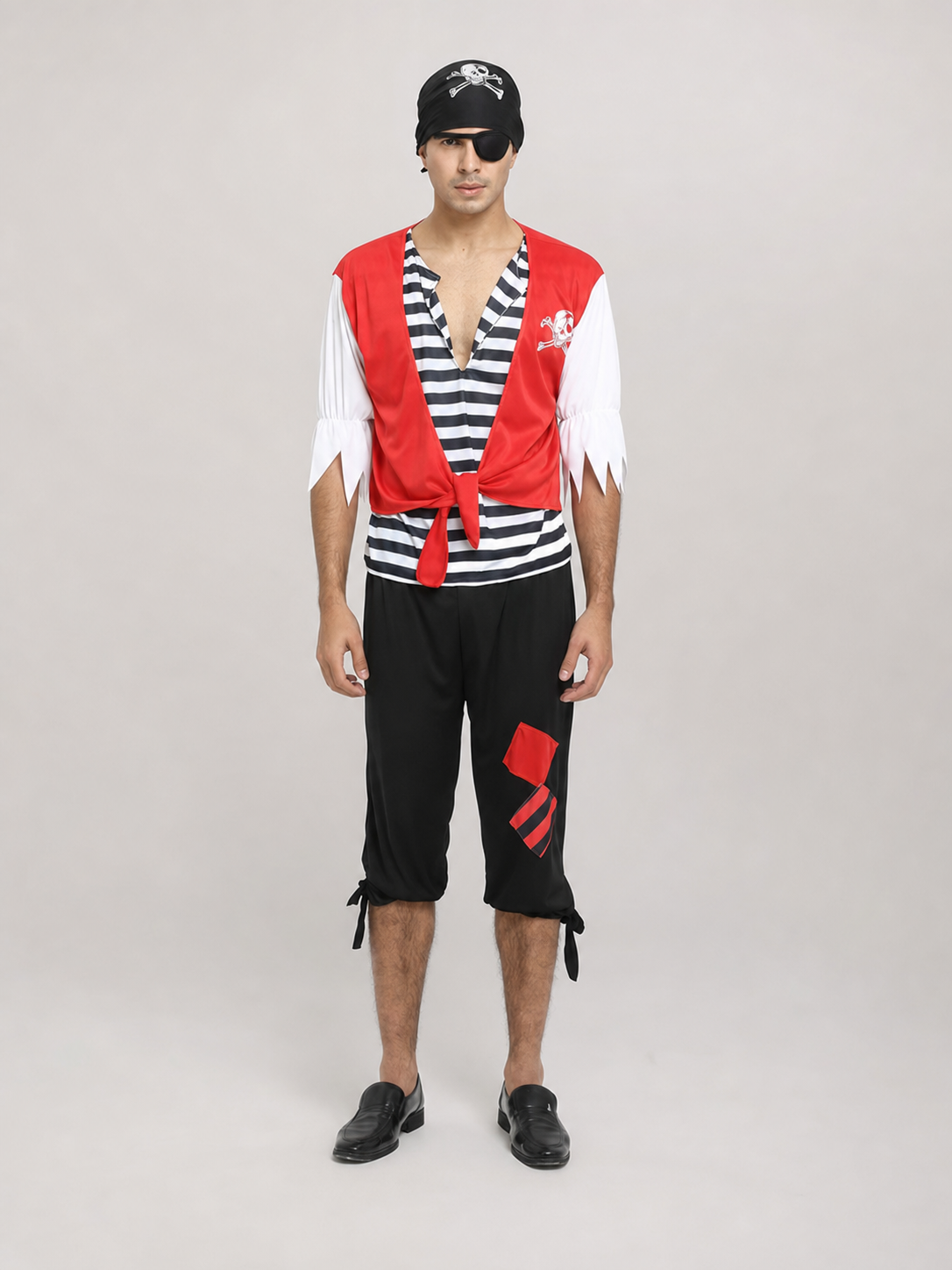 Pirate Costume with Vest and Eye Patch