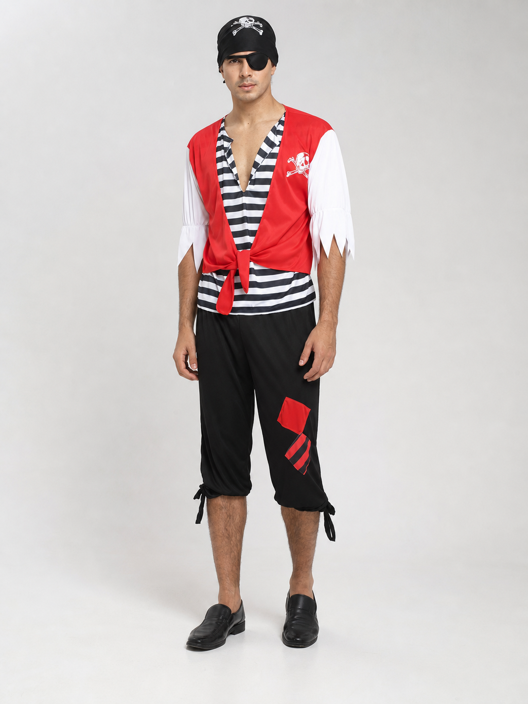 Pirate Costume with Vest and Eye Patch