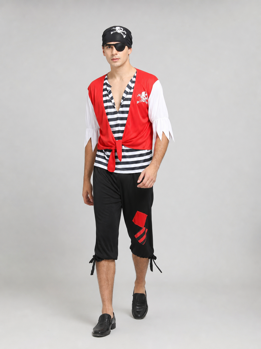 Pirate Costume with Vest and Eye Patch