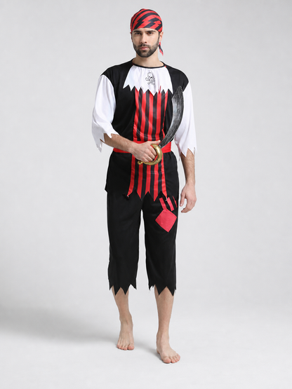 Halloween pirate costume with bandana