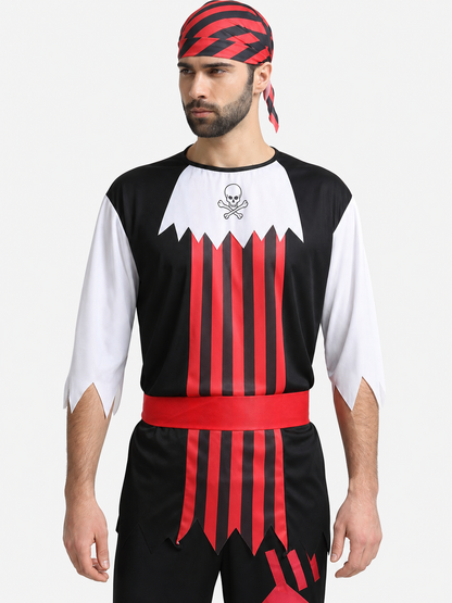 Halloween pirate costume with bandana