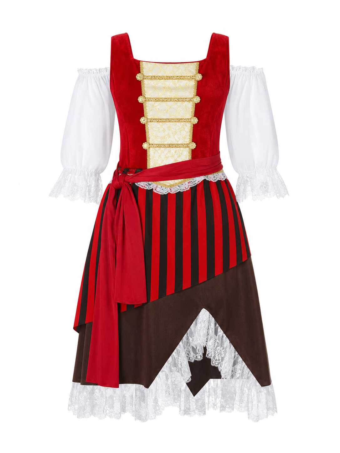 Pirate costume with skirt and top