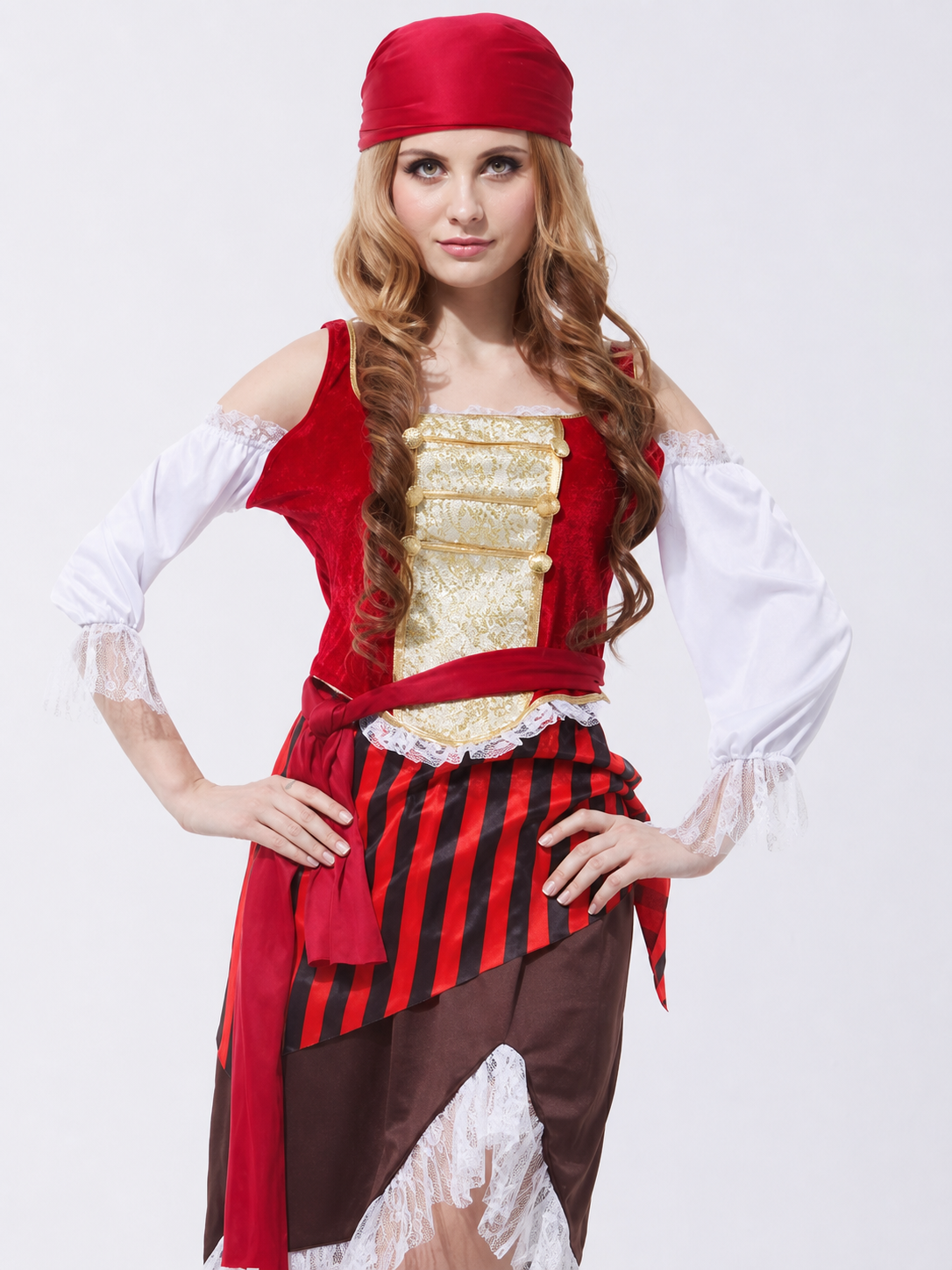 Pirate costume with skirt and top