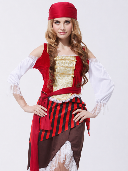 Pirate costume with skirt and top