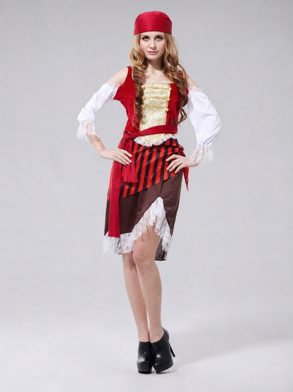 Pirate costume with skirt and top