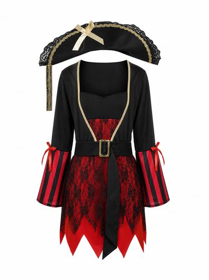 Pirate Costume with Hat and Jacket