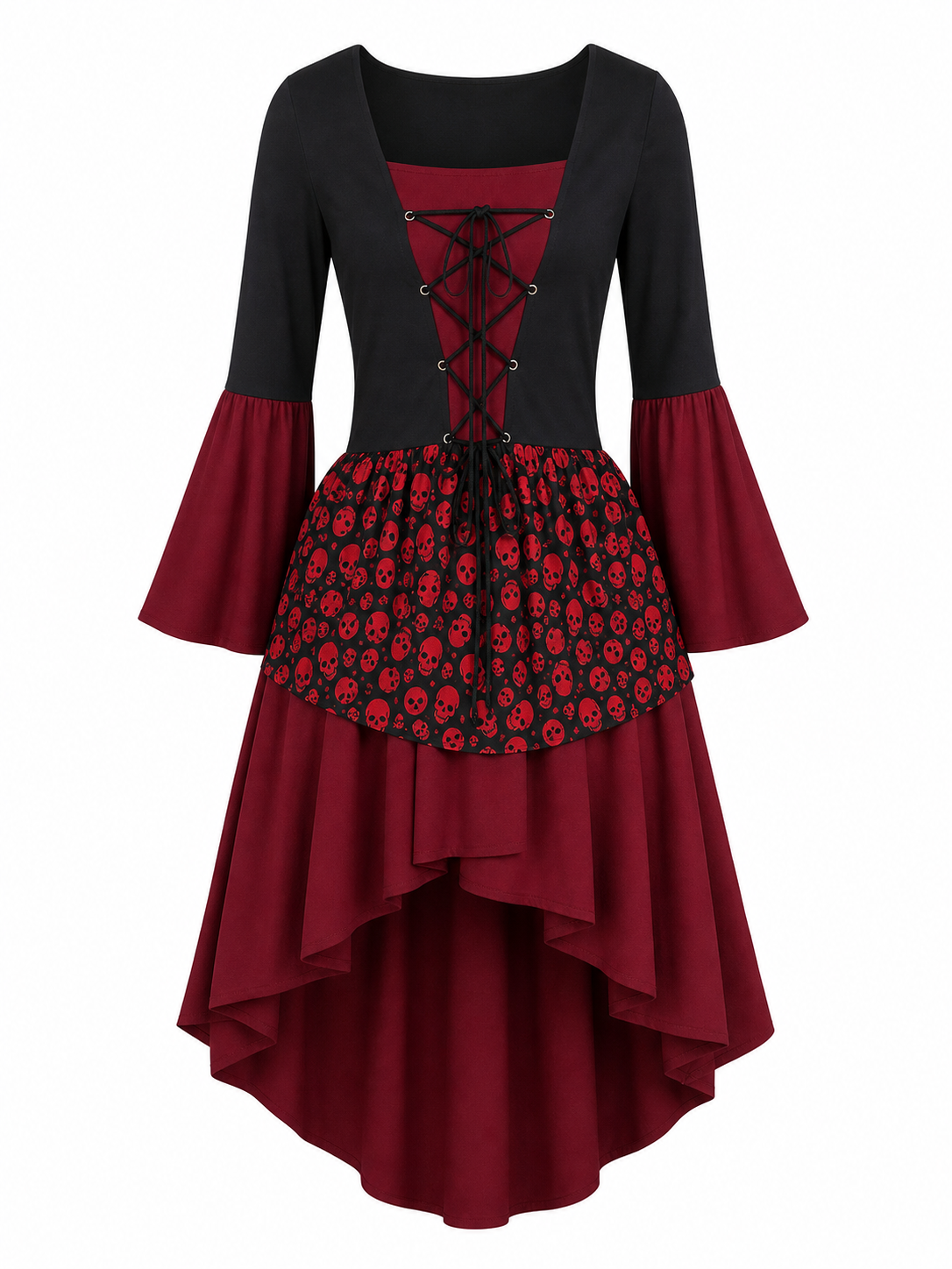 Pirate Halloween Costume with Dress and Headscarf