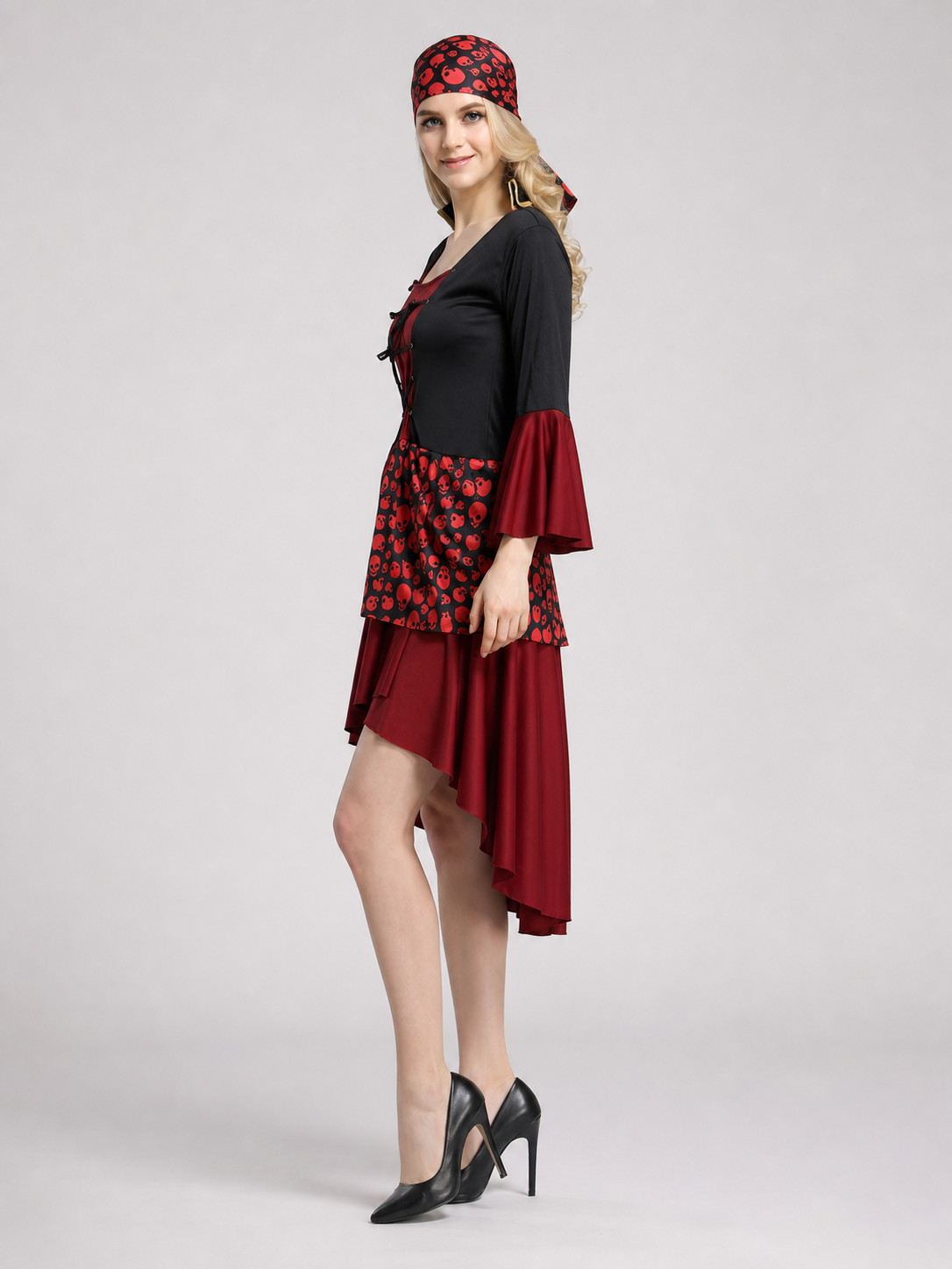 Pirate Halloween Costume with Dress and Headscarf