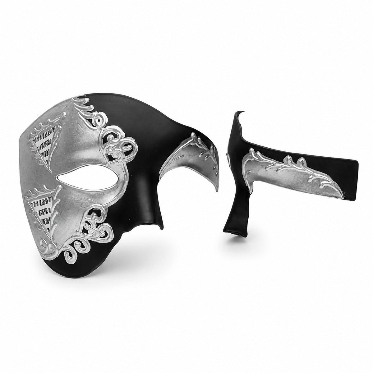 1Pc Half-Face Masquerade Mask Venetian Carnival Half-Face Mask with Wide Coverage on One Side, Suitable for Venetian Carnival, Parties, Balls, and Other Occasions. Available in Various Colors