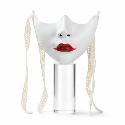 Red Lip Half-face COS Beauty Props Decoration Collection Half-face Decoration Mechanical Wind Adult Men's and Women's Masks