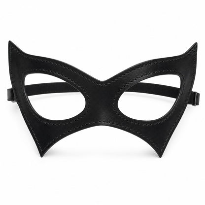Catwoman Mask Masquerade, Face Cat Kitten Leather Mask for Women Women Girls Cosplay Mask for Halloween Carnival Party