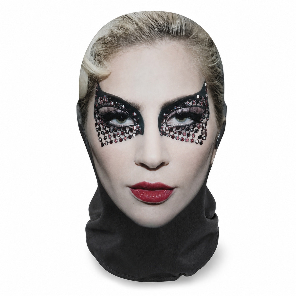 3D Printed Lady Gaga Style Mask, Elastic Full Face Cosplay Balaclava, Breathable Mesh Mask for Singer Concert & Fan Events