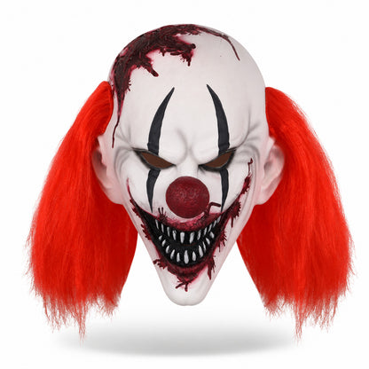 1PC realistic clown mask, Halloween mask, prank costume props, party decoration mask, holiday decoration mask, latex material