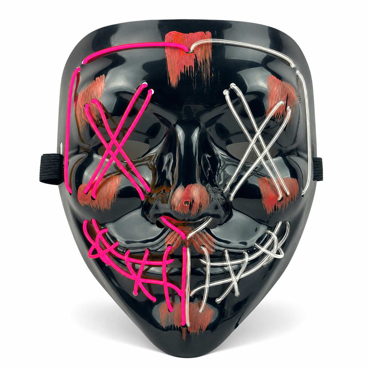 Halloween Neon Led Purge Mask Masque Masquerade Party Masks Light Grow in the Dark Horror Mask Glowing Masker