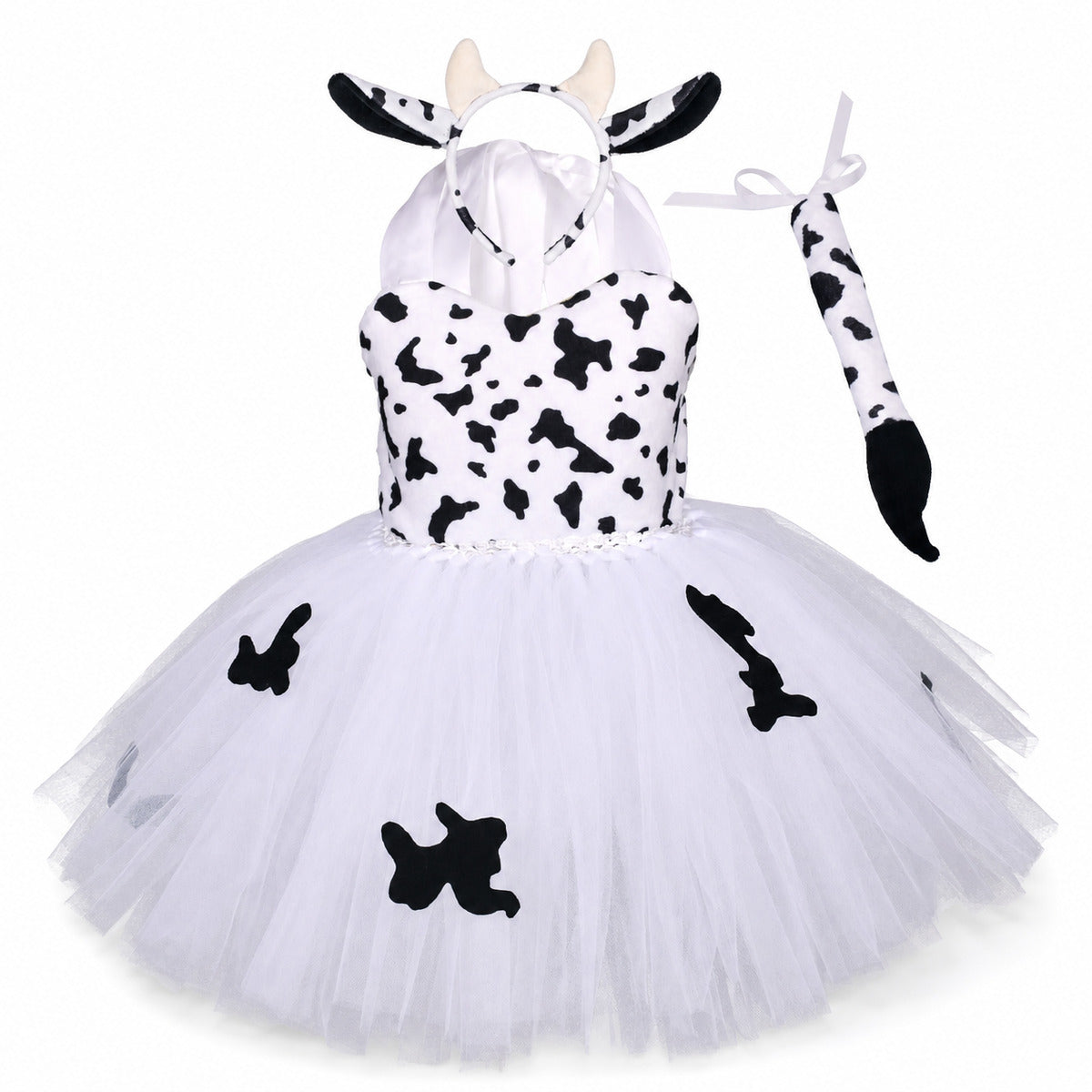 Tiger Costume for Baby Kids Forest Birthday Party Tutu Dress Outfit Toddler Girls Carnival Halloween Animal Giraffe Dress Up - Color:1