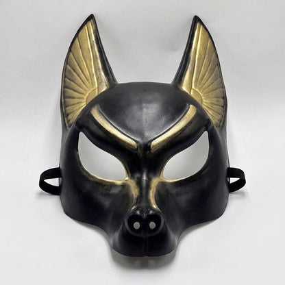 Ancient Egyptian Wolf Helmet, Halloween Face Mask, Costume Party Cosplay Prop, Dress-up Ball Toy