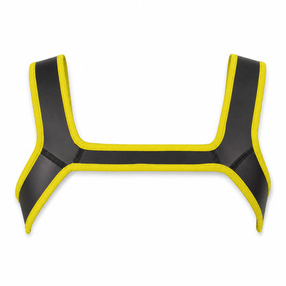 Men Bondage Suits For Stage Wear Leather Straps Armor Dog Headgear Costumes Party Costumes Role-playing Props Halloween Carnival - Color:Yellow