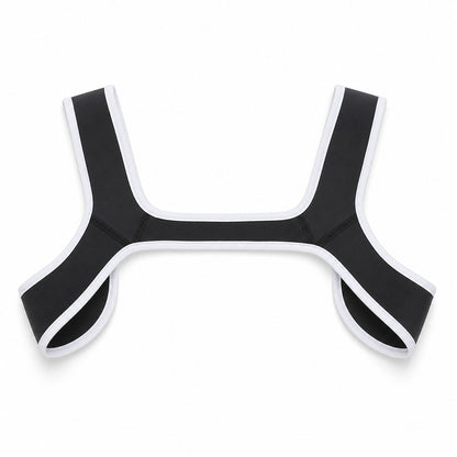 Men Bondage Suits For Stage Wear Leather Straps Armor Dog Headgear Costumes Party Costumes Role-playing Props Halloween Carnival - Color:White