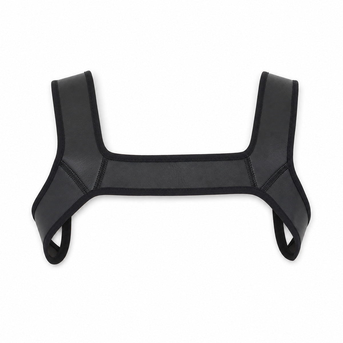 Men Bondage Suits For Stage Wear Leather Straps Armor Dog Headgear Costumes Party Costumes Role-playing Props Halloween Carnival - Color:Black