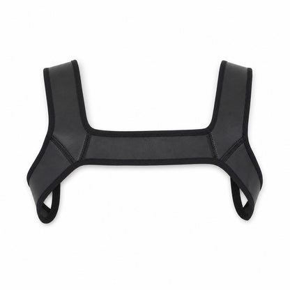 Men Bondage Suits For Stage Wear Leather Straps Armor Dog Headgear Costumes Party Costumes Role-playing Props Halloween Carnival - Color:Black