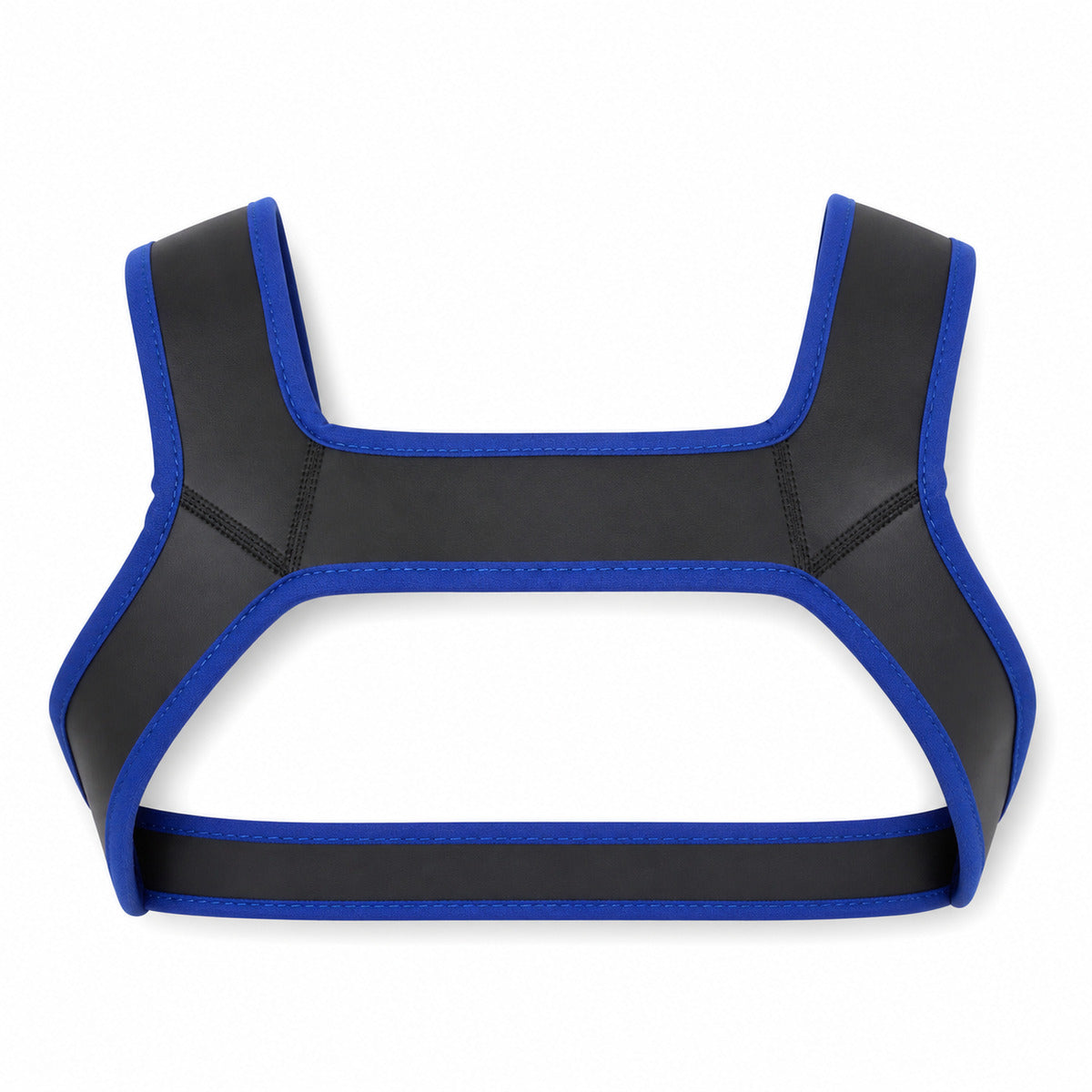 Men Bondage Suits For Stage Wear Leather Straps Armor Dog Headgear Costumes Party Costumes Role-playing Props Halloween Carnival - Color:Blue