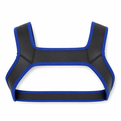 Men Bondage Suits For Stage Wear Leather Straps Armor Dog Headgear Costumes Party Costumes Role-playing Props Halloween Carnival - Color:Blue