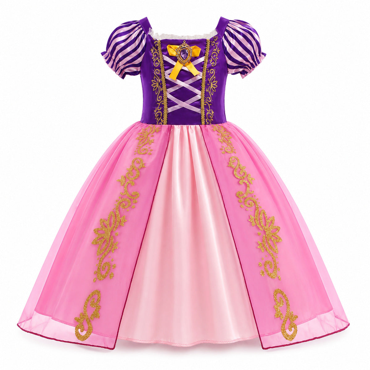 2026 Girl Princess Dress Costume Princess Cosplay Halloween Carnival Party Vestidos Kid Dress - Color:A