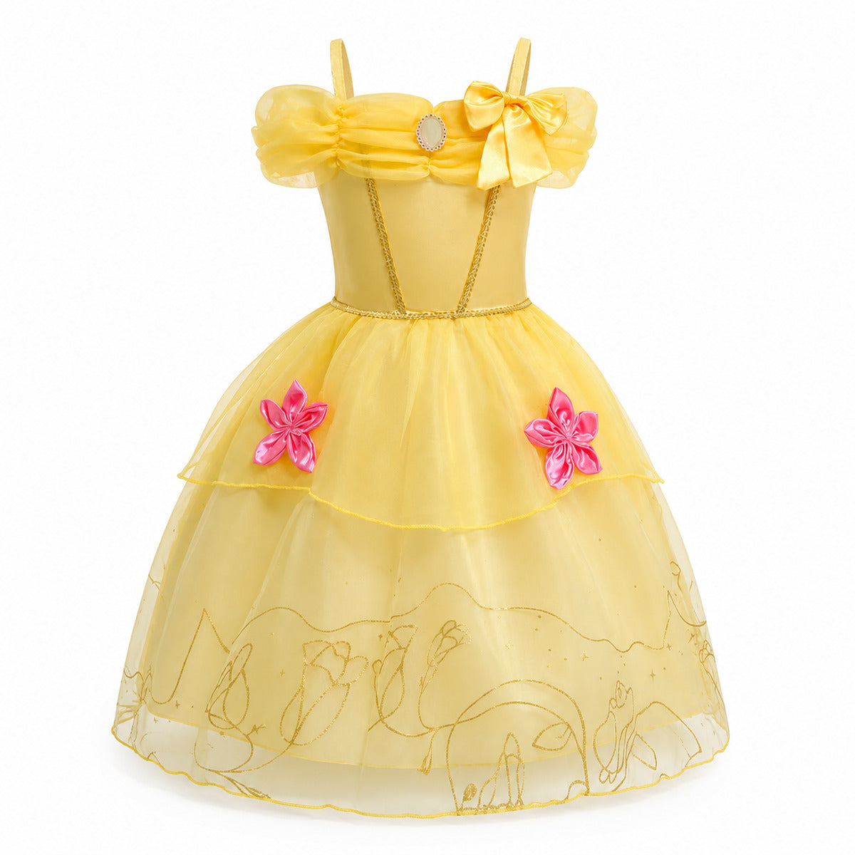 2026 Girl Princess Dress Costume Princess Cosplay Halloween Carnival Party Vestidos Kid Dress - Color:I