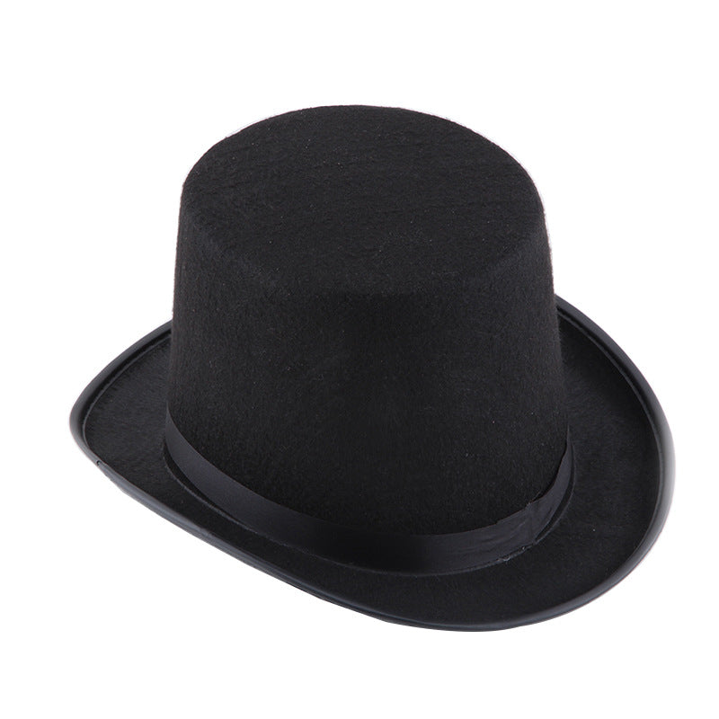 Black Carnival Hat for Magic Tricks and Masquerade