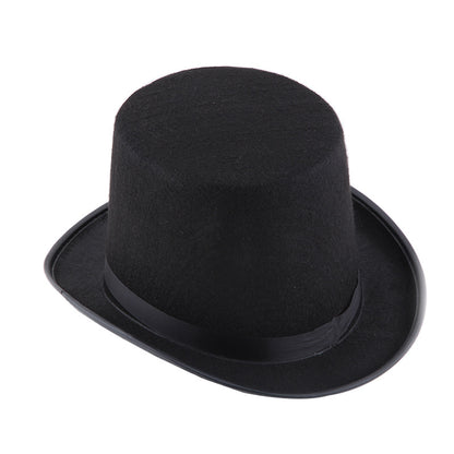 Black Carnival Hat for Magic Tricks and Masquerade