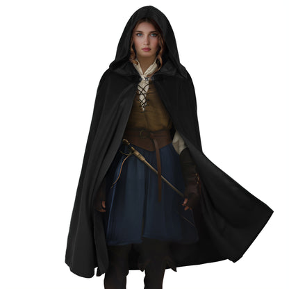 HOMELEX Hooded Cloak - Renaissance Medieval Hobbit Halloween Cosplay Cape for Men & Women