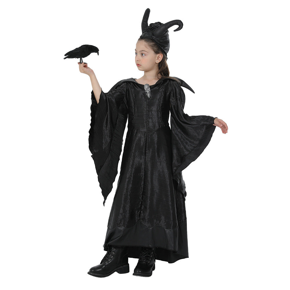Halloween Costume: Dress and Horned Headpiece