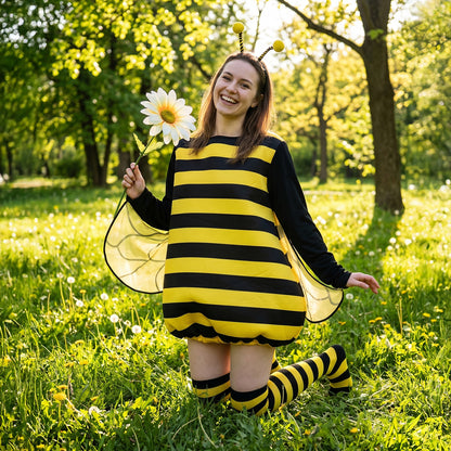 HOMELEX Bumble Bee Costume for Women Funny Animal Halloween Adult Costumes