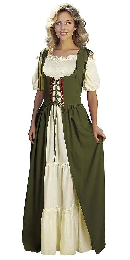 Medieval Renaissance-Style Dress Set