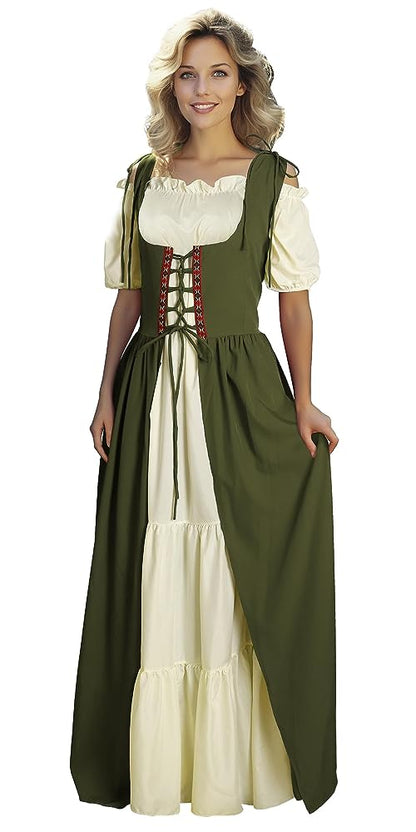 Medieval Renaissance-Style Dress Set