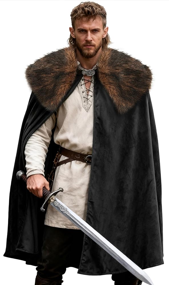 Black and Coffee Carnival Cloak, Medieval