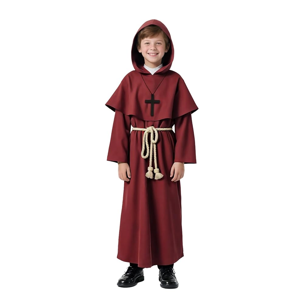 Red Hooded Priest Costume