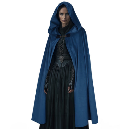 HOMELEX Hooded Cloak - Renaissance Medieval Hobbit Cosplay Cape for Men & Women | Halloween Costume